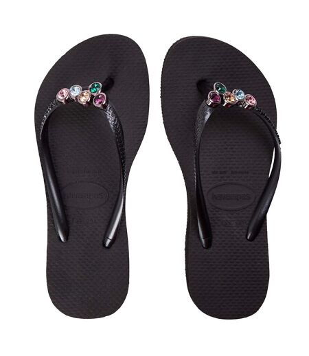 Tongs Motif/style Embelli Femme Noir Havaianas