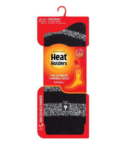 Heat Holders - Ladies Winter Thermal Socks | Thick Stripe