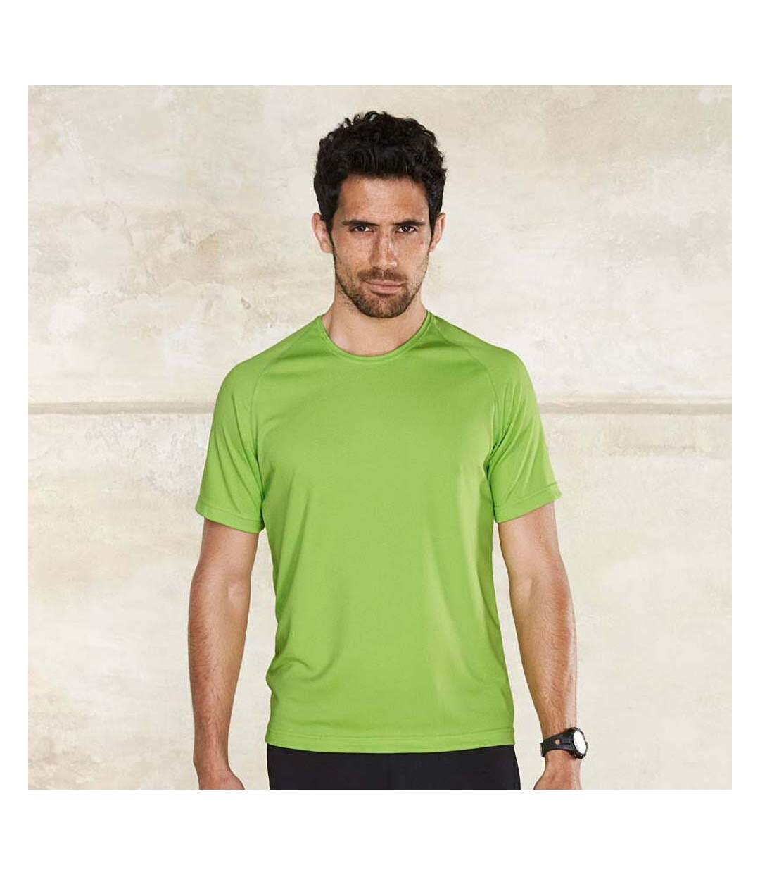 T-shirt sport homme vert citron Kariban