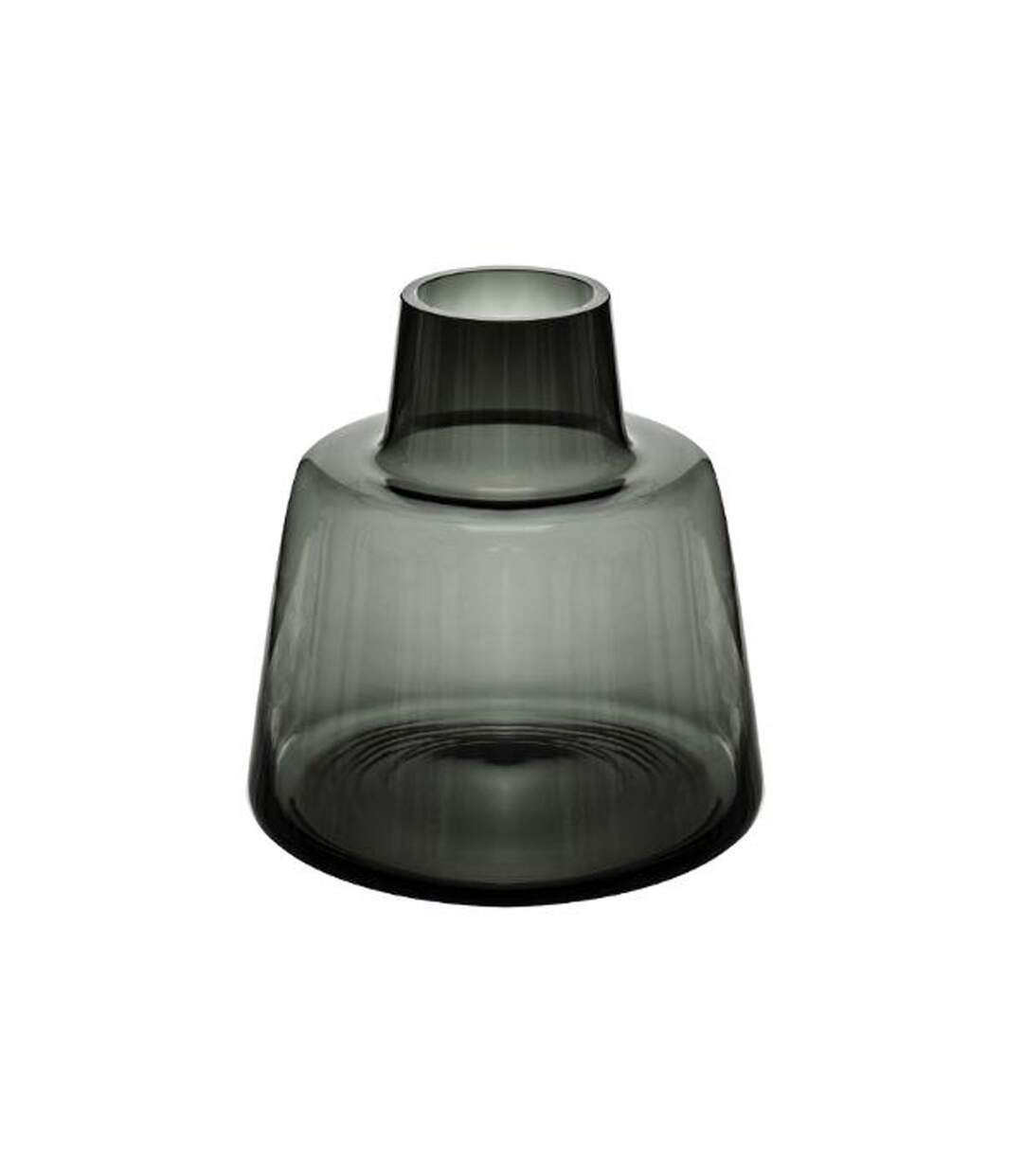 Vase Epaule Design en Verre Yliana 23cm Gris-1