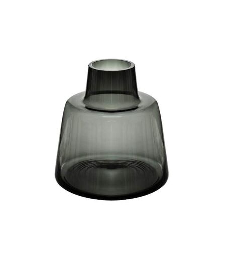 Vase Epaule Design en Verre Yliana 23cm Gris