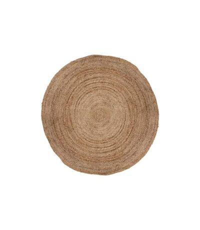 Tapis Déco Rond en Jute Bulo 120cm Beige