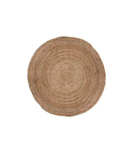 Tapis Déco Rond en Jute Bulo 120cm Beige