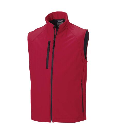 Veste Sans Manches En Softshell Homme Rouge Russell
