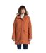 Veste Imperméable À Capuche Avec Bord Duveteux Amovible Sofia Femme Orange Clair Craghoppers-1