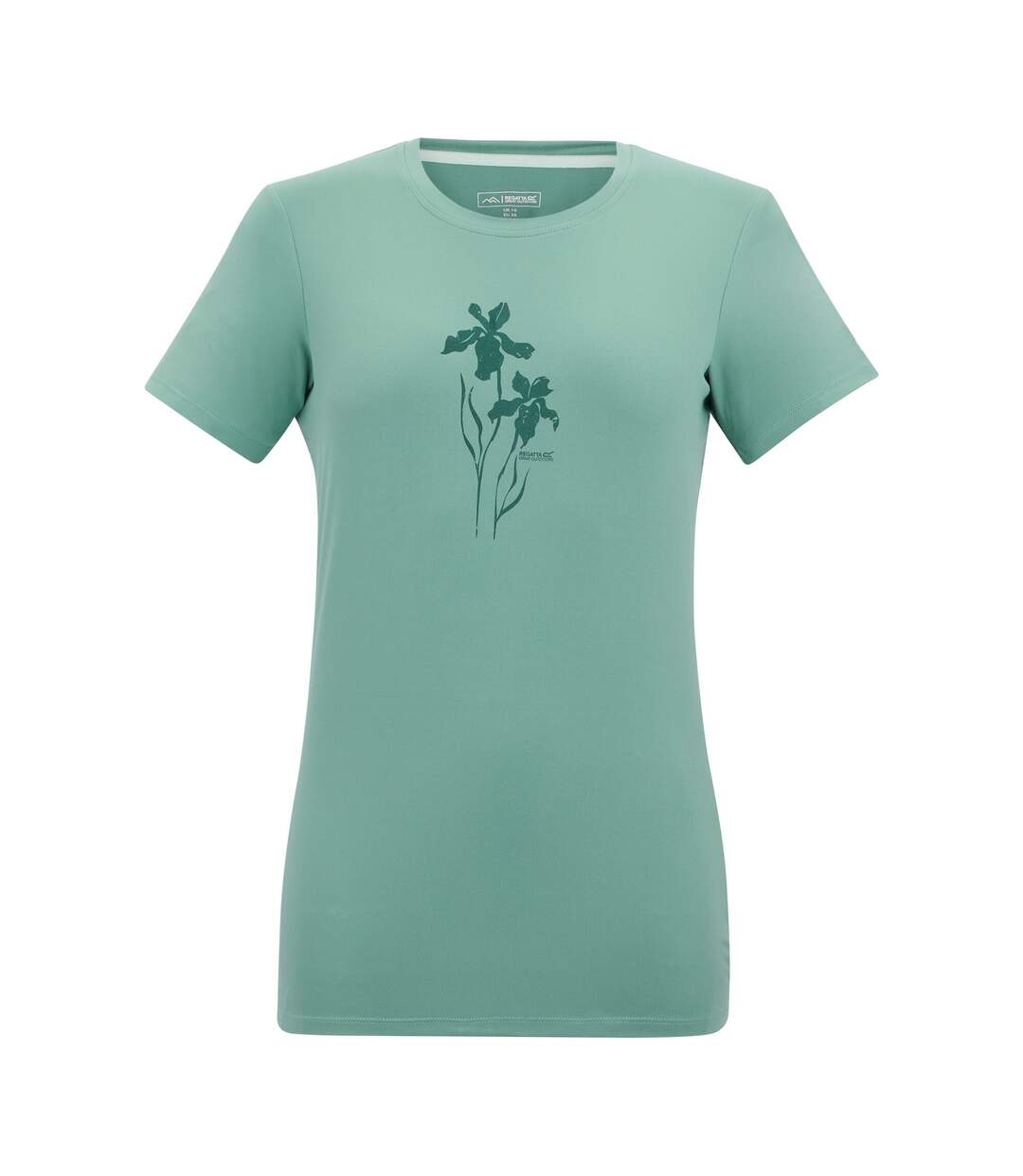 T-shirt Manches Courtes Motif/style Fleurs Fingal Femme Turquoise Pastel Regatta-1