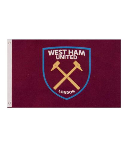 West Ham United FC Flag (Claret) (One Size) - UTTA4614