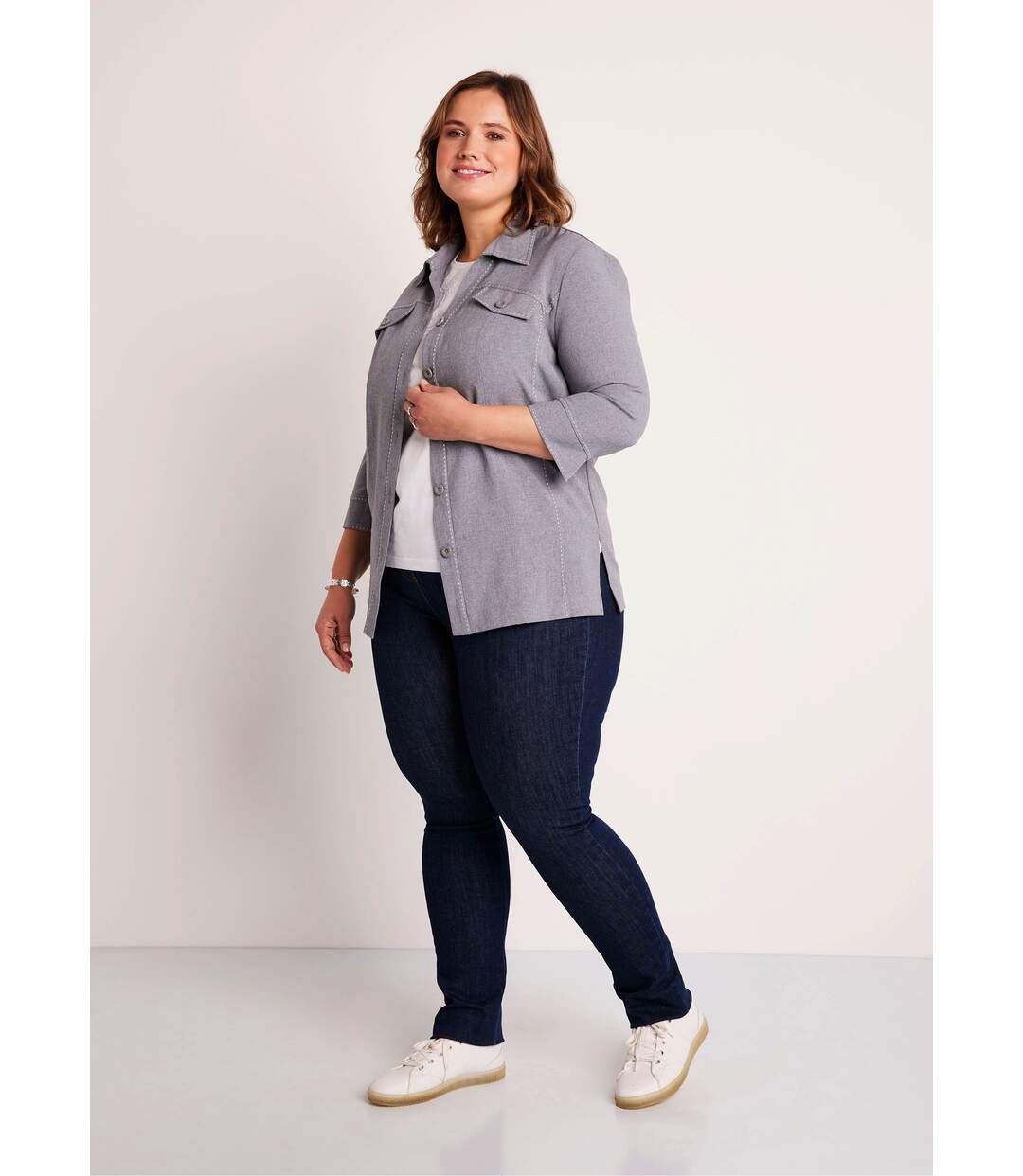 Veste longue boutonnée-3