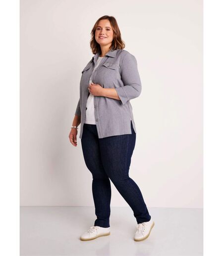 Veste longue boutonnée