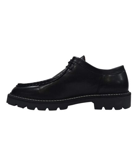 Mens Full Grain Leather Derby Shoes Black Nicholas Deakins