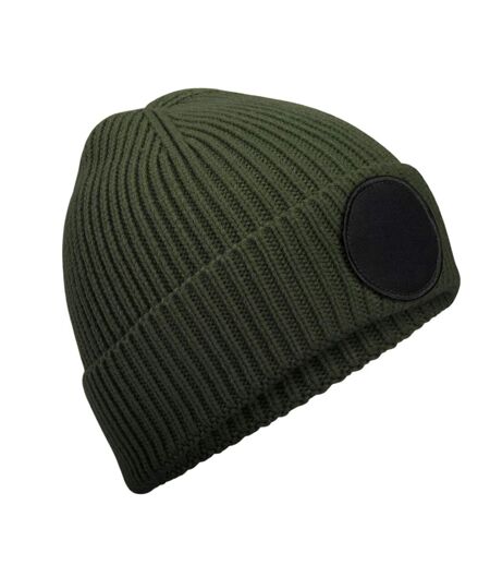 Bonnet Fashion Vert Olive Noir Beechfield