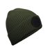 Bonnet Fashion Vert Olive Noir Beechfield-2
