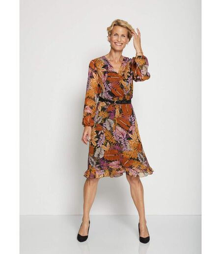 Robe décolleté croisé effet cache-coeur