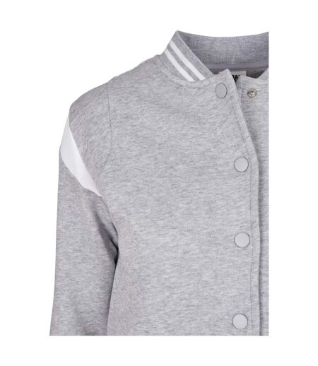 Veste De Survêtement College Femme Gris Blanc Urban Classics