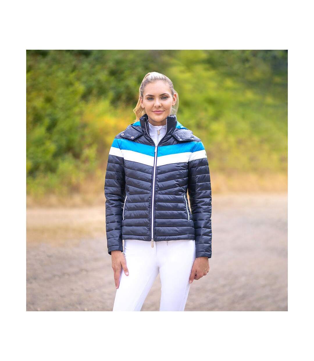 Manteau Southdean Femme Bleu Marine Blanc Bleu Coldstream-1