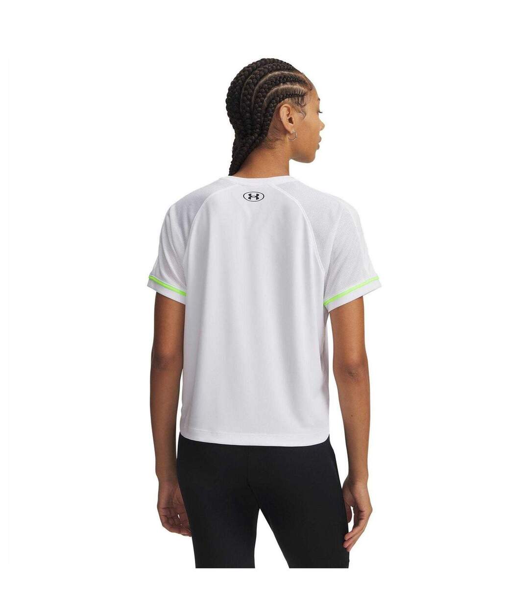 T-shirt Motif/style Logo Femme Blanc Noir Under Armour-2