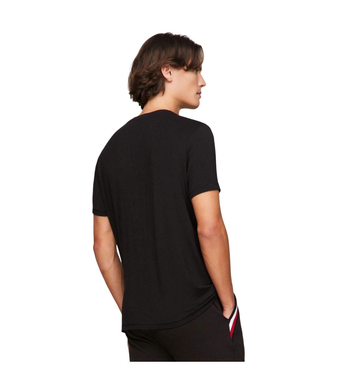 T-shirt Style Logo Lounge Homme Noir Tommy Hilfiger-3