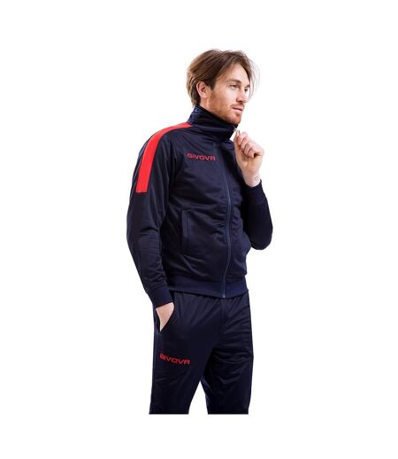 Ensemble De Survêtement Tuta Revolution Homme Rouge Bleu Marine Givova