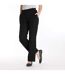 Womens/ladies Icona Wide Leg Formal Work Suit Trousers Black Alexandra-1