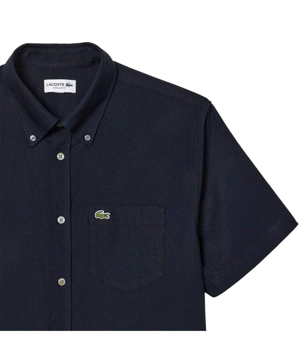 Chemise Motif/style Logo Brodé Homme Bleu Marine Lacoste-4