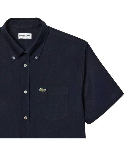 Chemise Motif/style Logo Brodé Homme Bleu Marine Lacoste