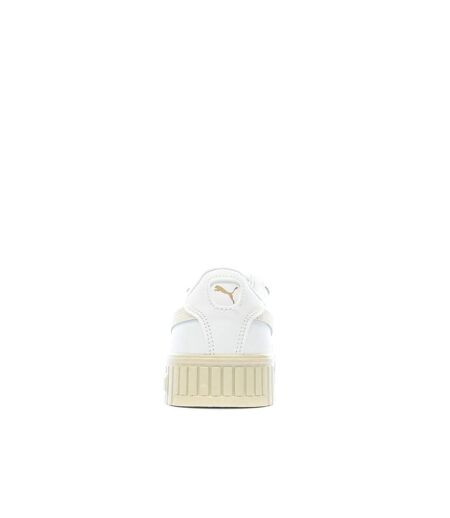 Baskets beige/blanc femme puma  carina
