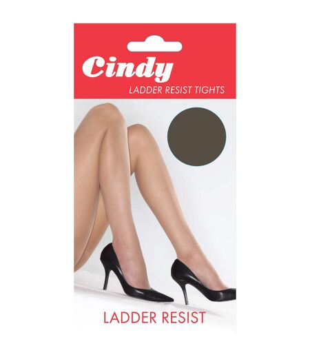 Cindy Womens/Ladies Ladder Resist Tights (1 Pair) (Pearl Grey)