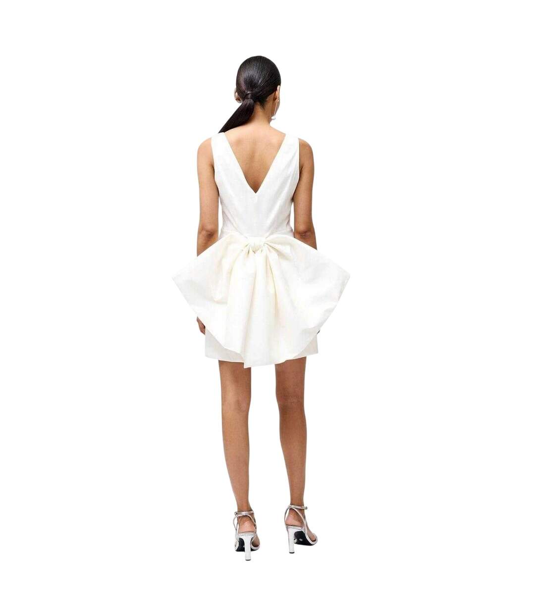 Robe Courte Motif/style Nœud Beverly Femme Blanc French Connection-3