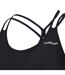 Womens/ladies Seamless Sports Bra Black LA Gear-3