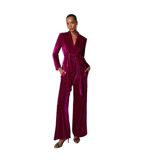 Principles Womens/Ladies Velvet Bootcut Pants (Pink) - UTDH6535