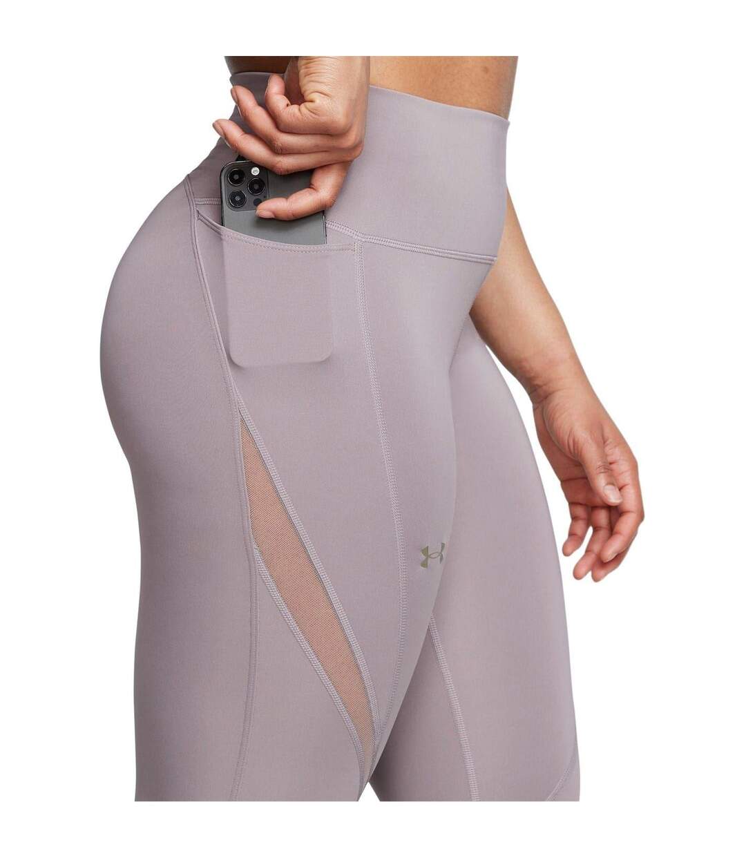 Legging Entraînement Elite Femme Gris Givré Under Armour-4