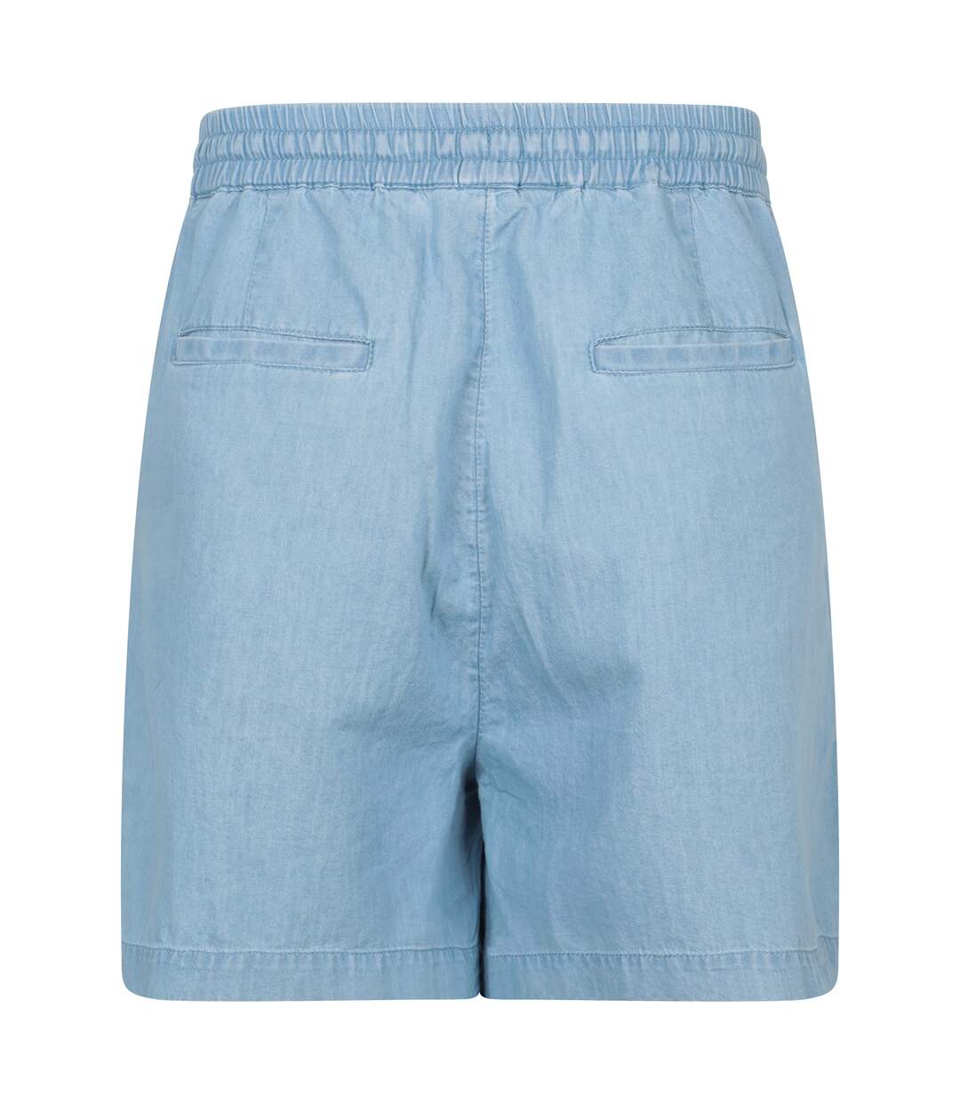 Womens/ladies Astra Chambray Shorts Navy Mountain Warehouse-2