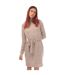 Robe manches longues bella femme marron clair Vero Moda-1