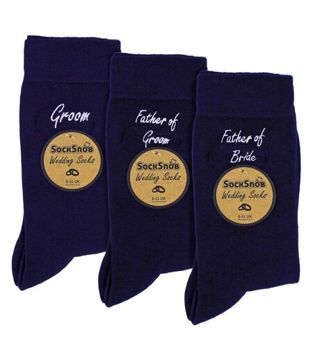Sock Snob - 3 Paires Cadeau Père Du Marié Et Père De La Mariée Chaussettes
