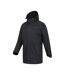 Mountain Warehouse Mens Westport Long Waterproof Jacket (Black)