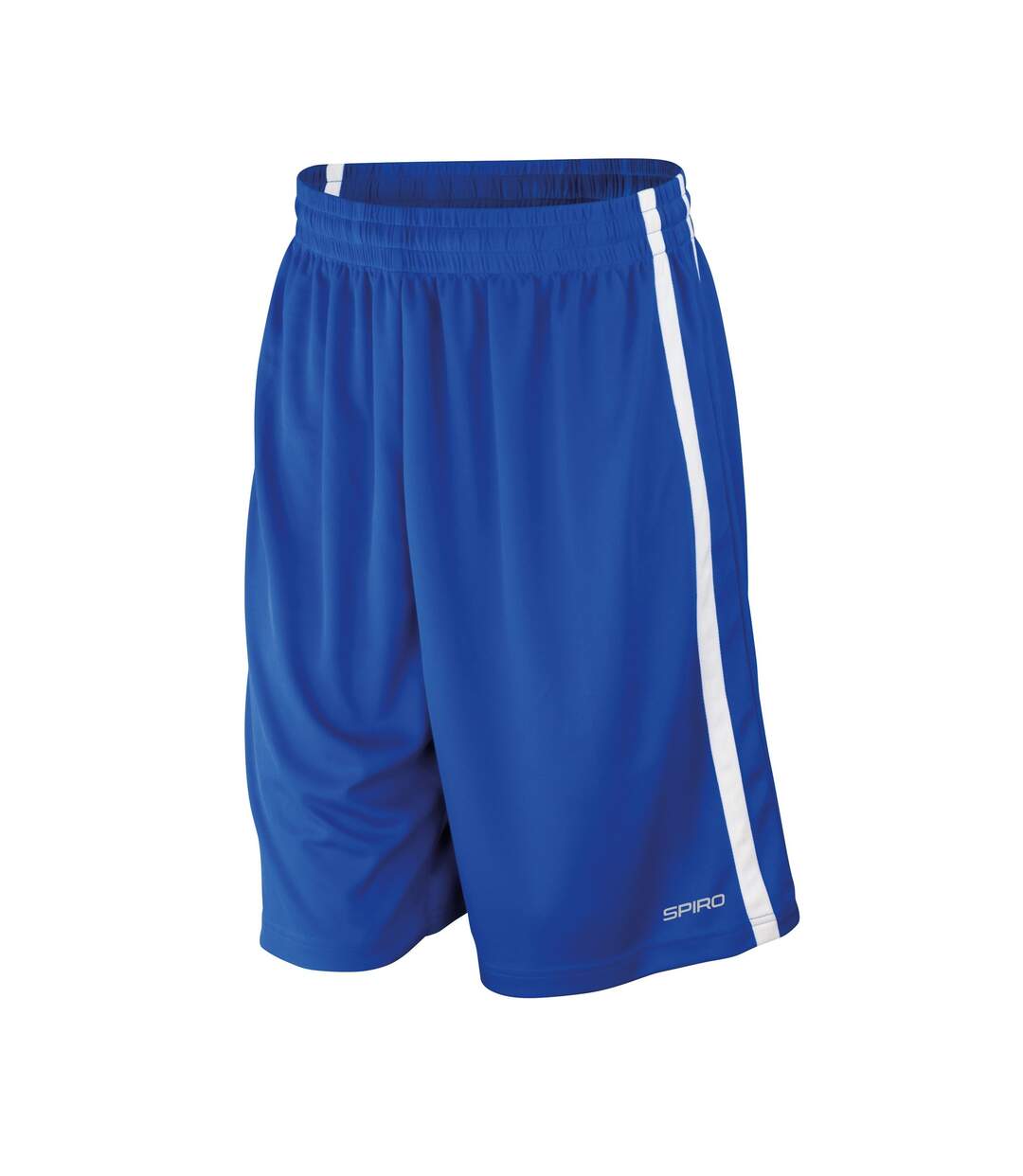 Short de basketball hommes bleu roi/blanc Spiro-1