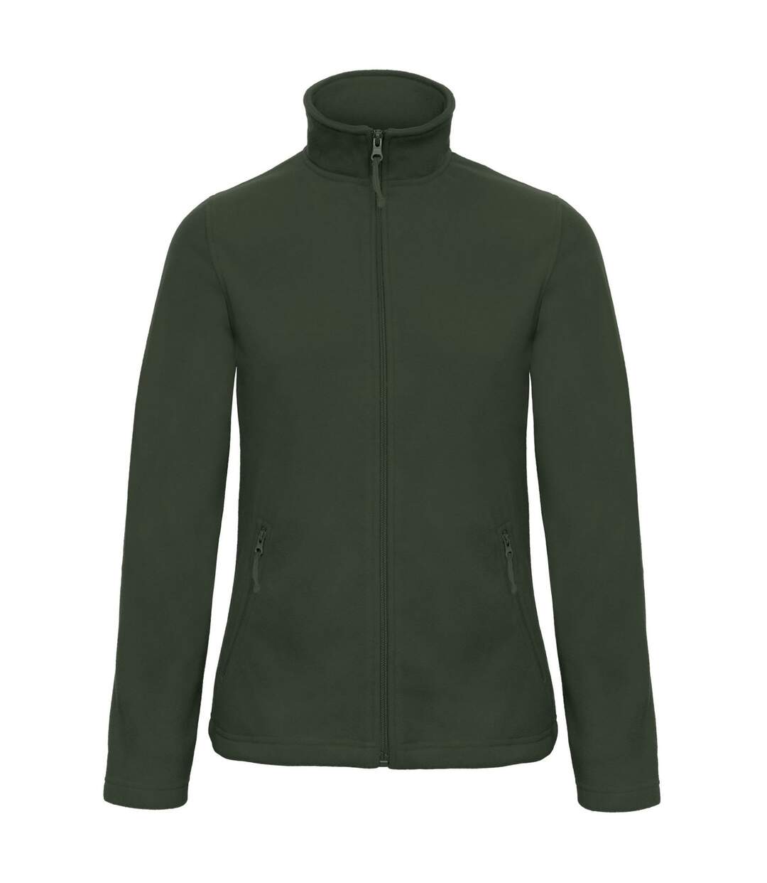 Womens/ladies id.501 fleece jacket forest green B&C