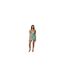 Womens/ladies Ruched Slim Bodycon Dress Yellow Honeyz-1