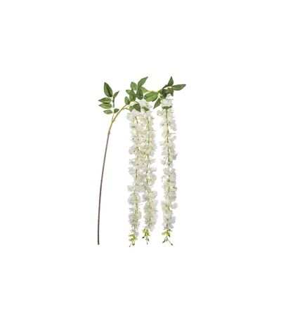 Fleur Artificielle 3 Glycines 130cm Blanc