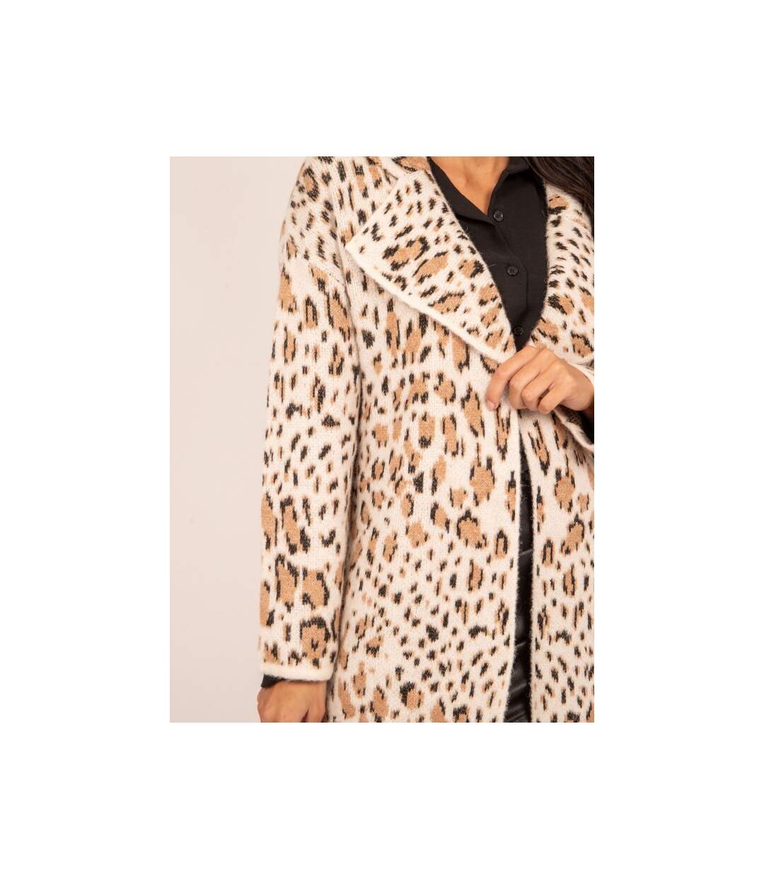 Gilet long motifs KITAY - Dona X Lisa-3