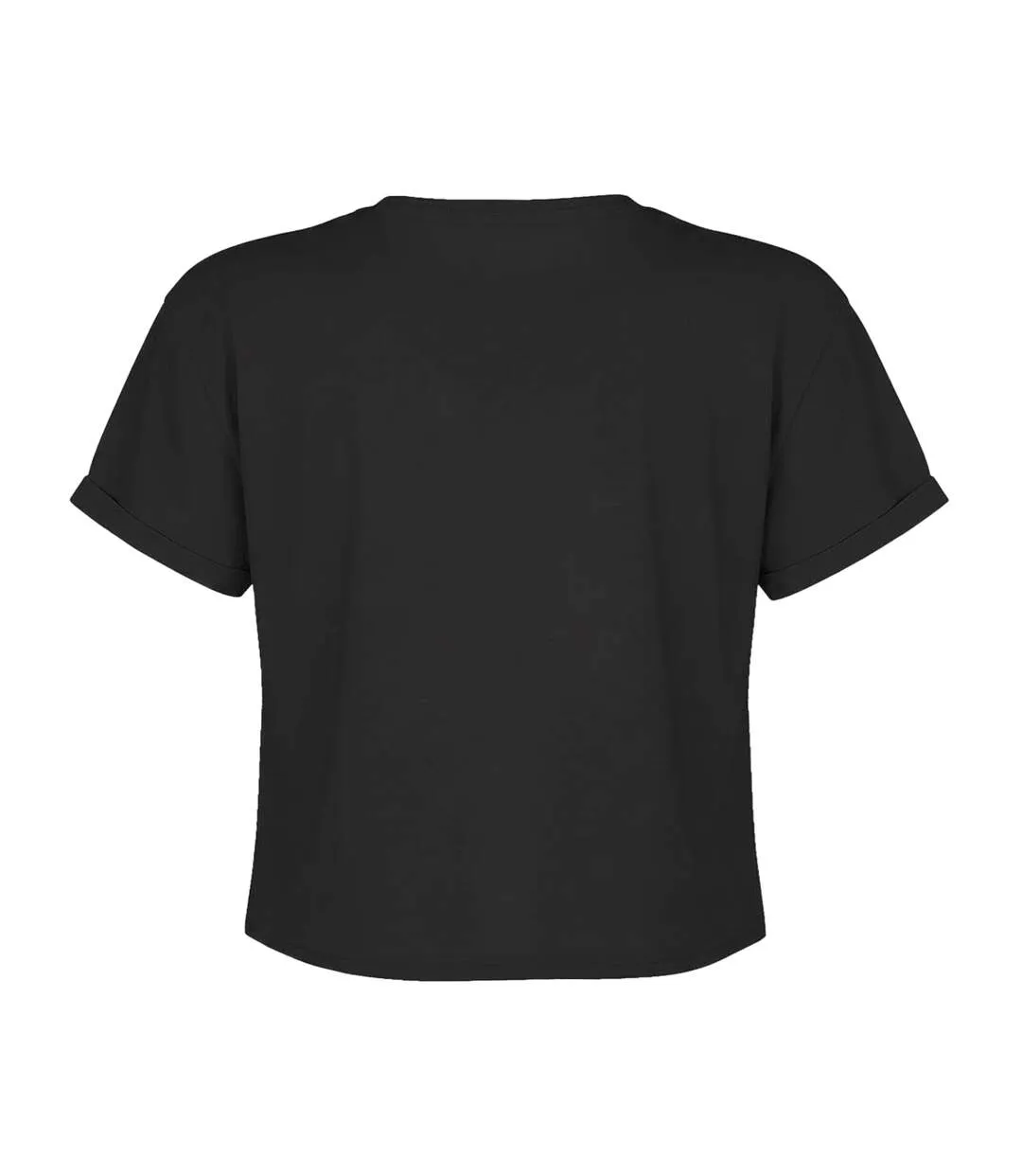 Womens/ladies Buzzcocks Logo Crop T-shirt Charcoal Amplified-2