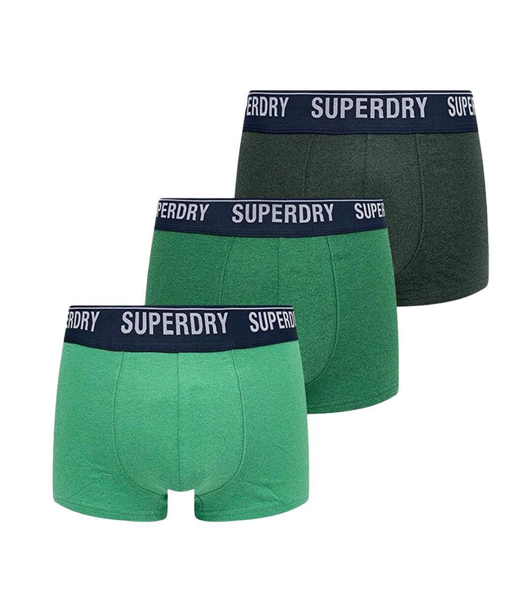 Lot x2 Boxers Vert Homme Superdry - S