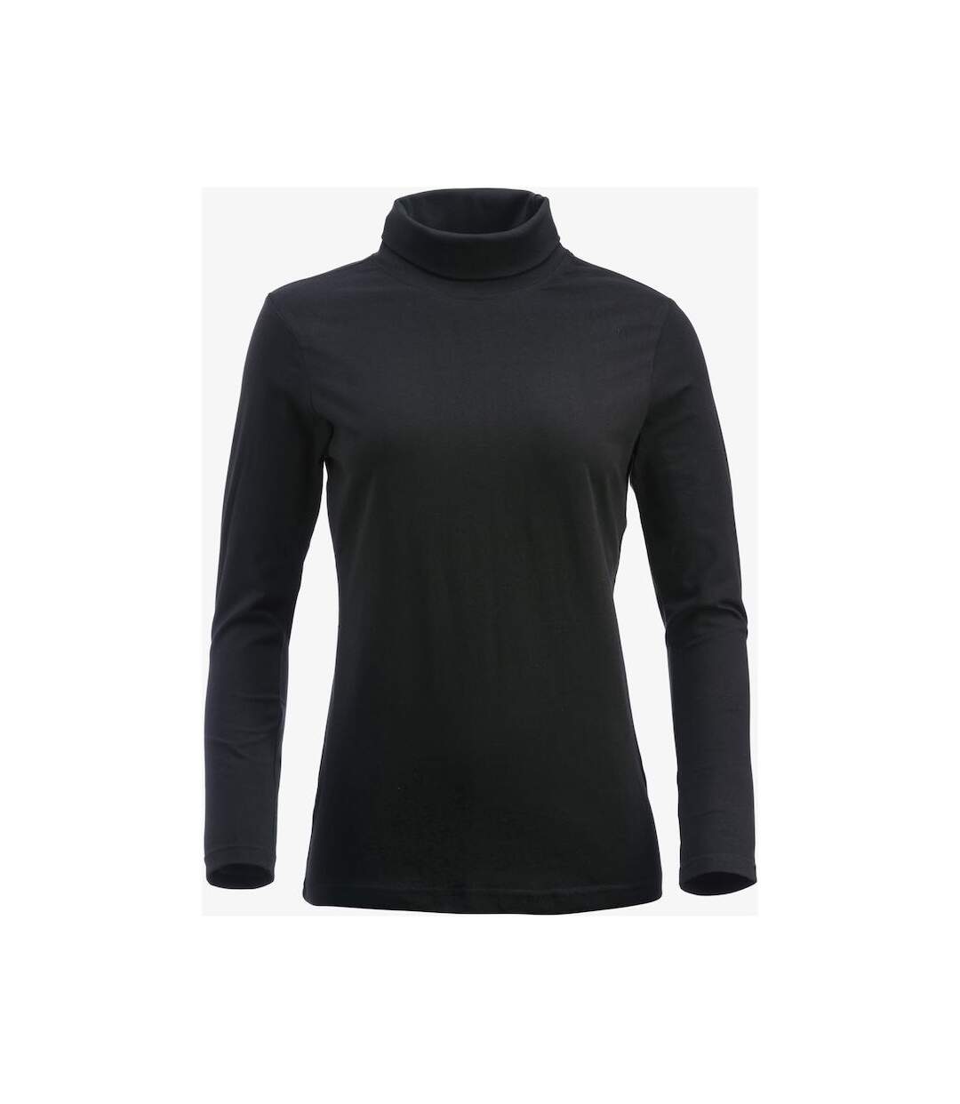 Womens/ladies Ezel Turtleneck Black Clique-1