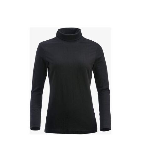 Womens/ladies Ezel Turtleneck Black Clique