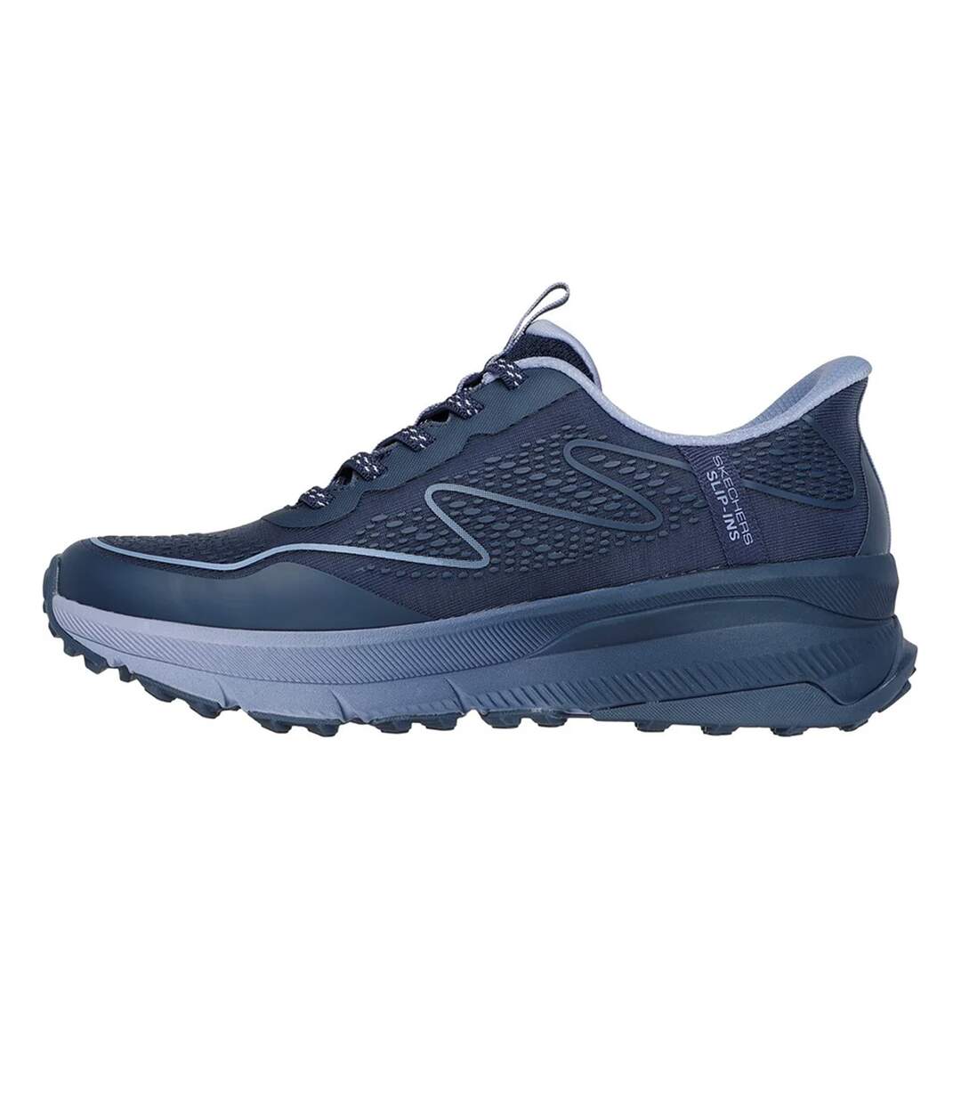 Womens/ladies Switch Back Mist Hiking Shoes Navy Skechers-2