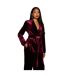 Womens/ladies velvet belted blazer burgundy Principles