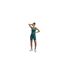 Womens/ladies Motion Performance High Waist Shorts Green Under Armour-1