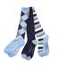 Lot De 3  Chaussettes Hauteur Genoux Adulte Bleu Marine Bleu Ciel Dublin-2