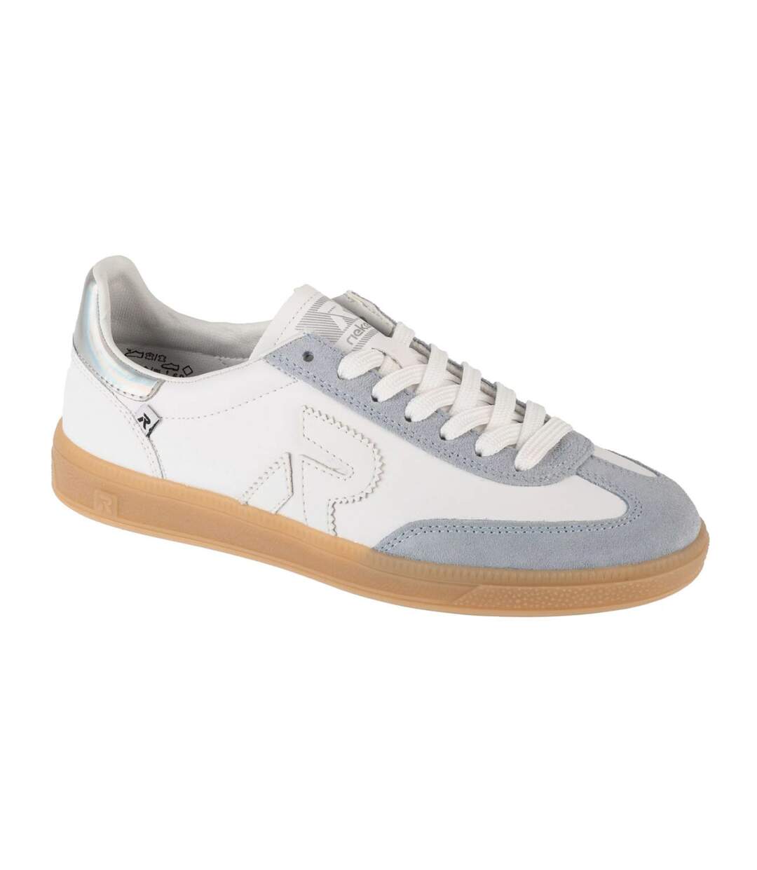 Baskets Style Logo Femme Gris Rieker-1