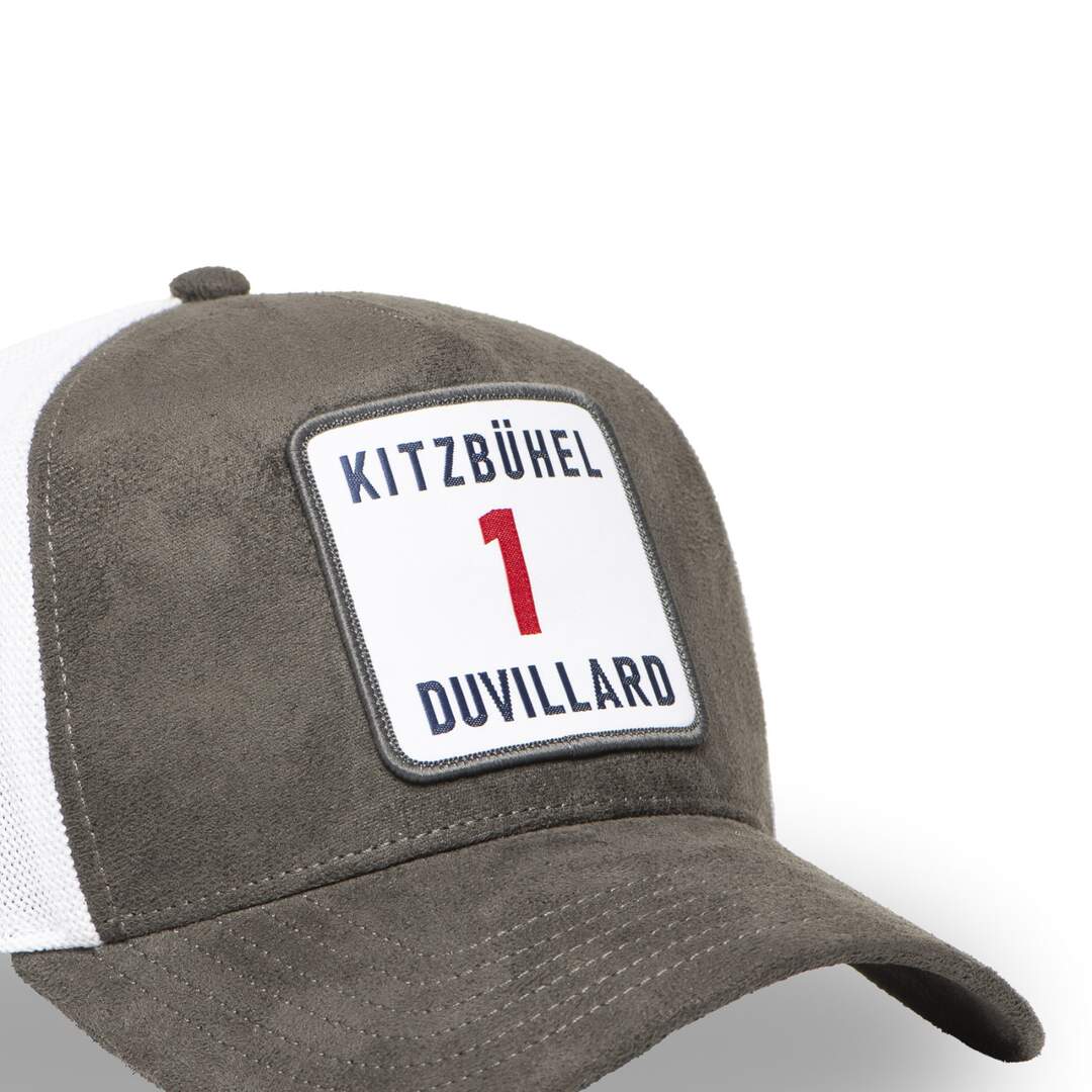 Casquette Trucker premium avec filet Suédine Dossard Duvillard-4